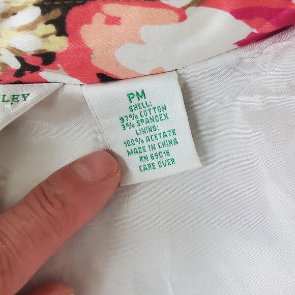 Laura Ashley Pink Floral Studded Jacket Size M Petite - Picture 5 of 9